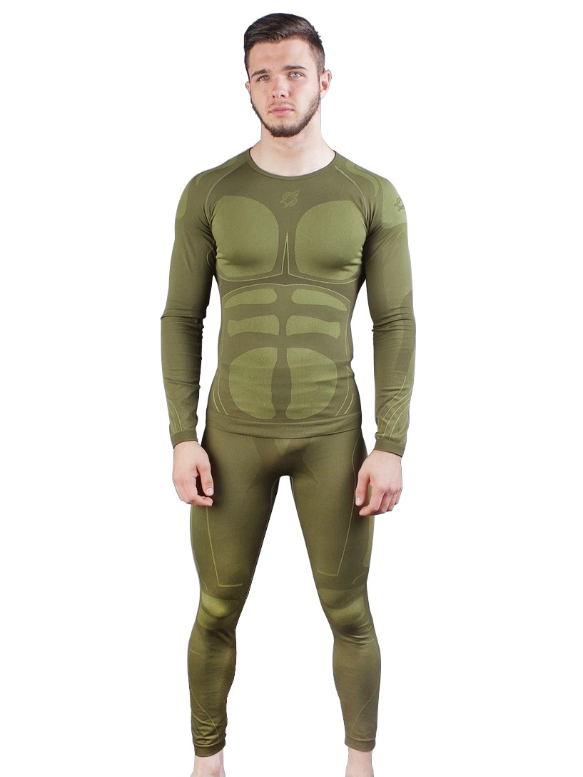 Термобілизна чоловіча Eagle JA-09-3 Green (термо-білизна, GP, зимова, тактична) XXL, Гарної якості, чоловіча термобілизна, зимова