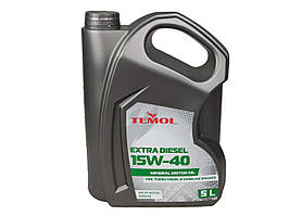 Олива моторна TEMOL 15W-40 5л Diesel Extra API CF-4SJ