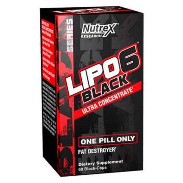 Комплексний жироспалювач Nutrex Research Lipo 6 Black Ultra Concentrate 60 кап