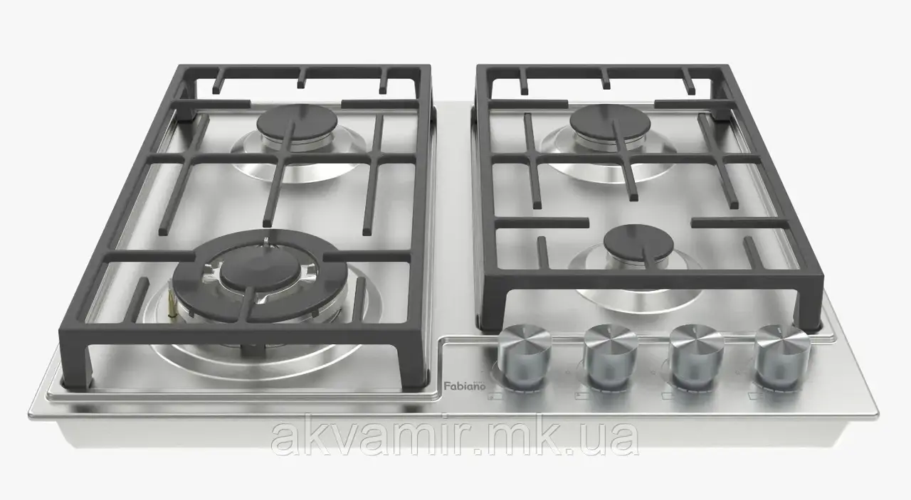 Варильна панель Fabiano FHG 3344 GHT Inox (нерж. сталь) газова