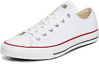 12 Women/10 Men White Converse Chuck Taylor All Star Низкий кожаный верх