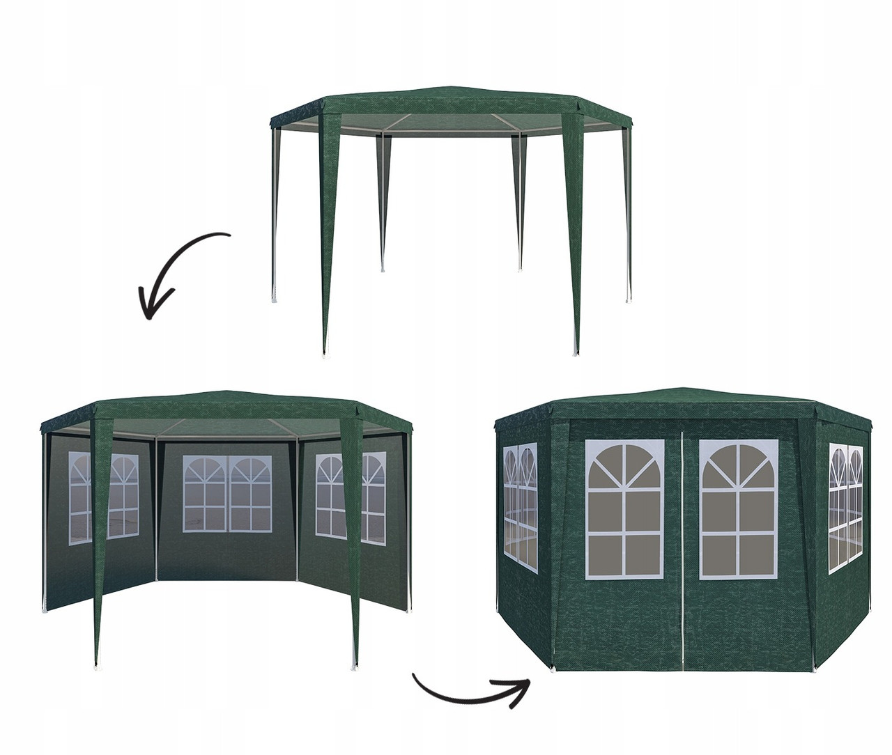 Садовый павильон 4х4 Летний шатер для дачи / Торговый павильон - фото 3 - id-p1788820355