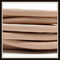 Шнур шкіряний діаметр 7 мм, колір беж