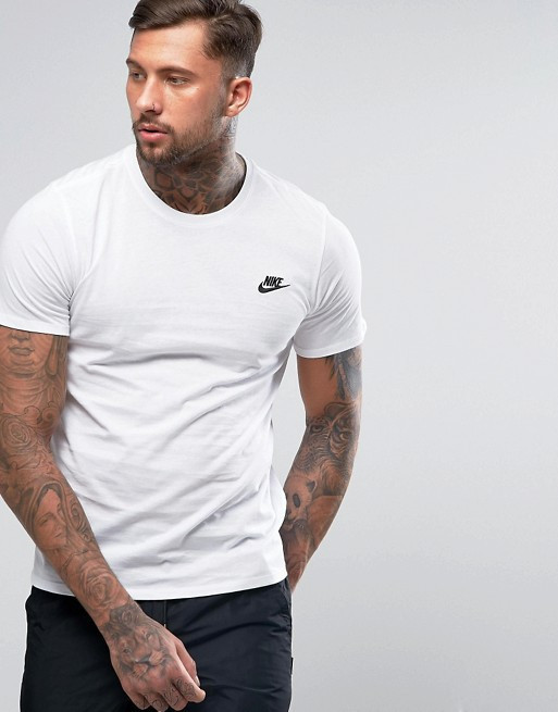 Футболка чоловіча Nike Sportswear Tee Club Embroidered FTRA / 827021-100 (Розміри:S,XL,XXL)