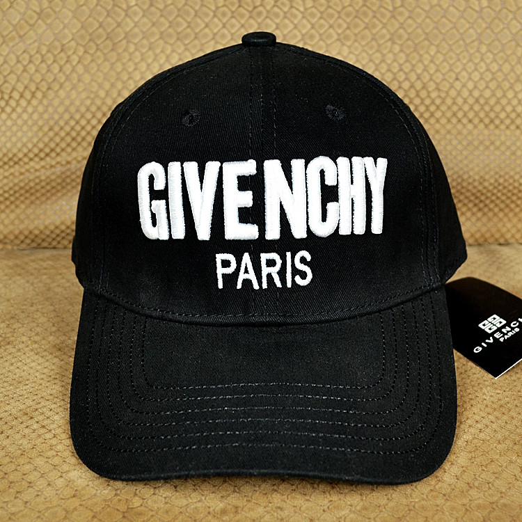 Бейсболка Givenchy Paris чорна Брендова кепка Живанші Париж чорна Топ якість Туреччина