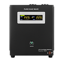 ДБЖ з правильною синусоїдою LogicPower LPY-W-PSW-2000VA+ (1400W) 10A/20A 24V для котлів та аварійного освітлення
