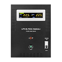 ДБЖ з правильною синусоїдою LogicPower LPY-B-PSW-7000VA+ (5000W) 10A/20A 48V для котлів і аварійного освітлення