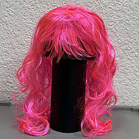 Перука хвилясте волосся, рожева, Парик волнистые волосы