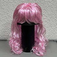 Перука хвилясте волосся, світлий рожевий, Парик волнистые волосы