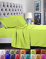 King Lime Neon Green Elegant Comfort 1500 Thread Count Роскошное египетское качество Супер мягкое, без мо