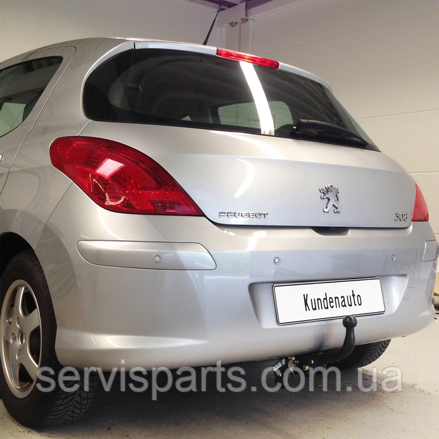 Фаркоп Peugeot 308 2007-2013 (Пежо 308 хетчбек) без підрізу бампера