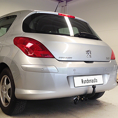 Фаркоп Peugeot 308 2007-2013 (Пежо 308 хетчбек) без підрізу бампера