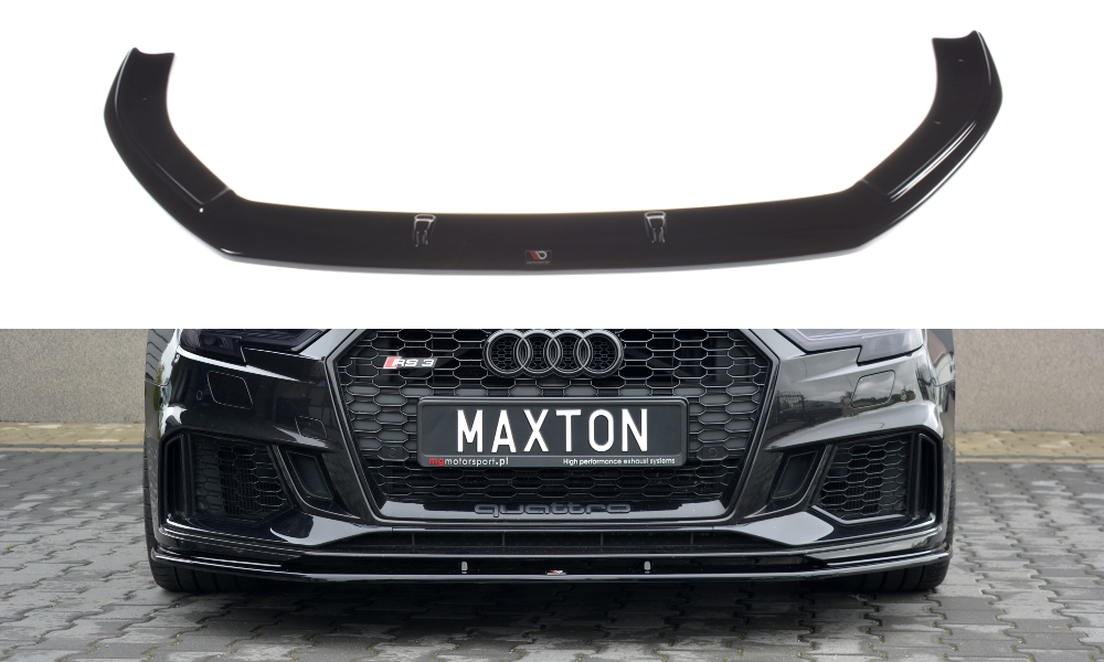 Сплітер Audi RS3 8V Sportback (17-20) тюнінг обвіс губа спідниця елерон (V1)