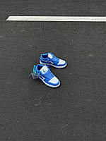 Кроссівки жіночі весна осінь Nike Air Jordan 1 Low White / Blue. Кросси для дівчат Найк Аір Джордан 1 Лоу., фото 8