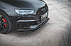Спліттер Audi RS3 8V Sportback (17-20) тюнінг обвіс губа спідниця елерон (V4), фото 3