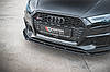 Спліттер Audi RS3 8V Sportback (17-20) тюнінг обвіс губа спідниця елерон (V4), фото 4