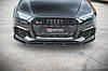 Спліттер Audi RS3 8V Sportback (17-20) тюнінг обвіс губа спідниця елерон (V4), фото 6