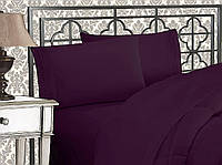 Queen Eggplant-purple Elegant Comfort® 1500 Thread Count Комплекты постельного белья из 4 предметов египе