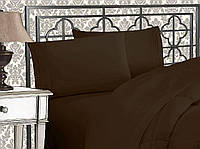 Twin/Twin XL Chocolate Brown Elegant Comfort® 1500 Thread Count Комплекты постельного белья из 4 предмето