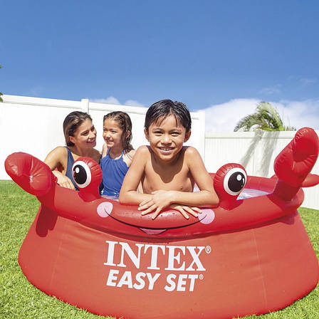 Дитячий надувний басейн Intex 26100 Краб (183х51см), фото 1