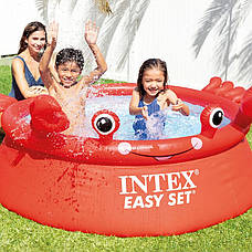 Дитячий надувний басейн Intex 26100 Краб (183х51см), фото 3