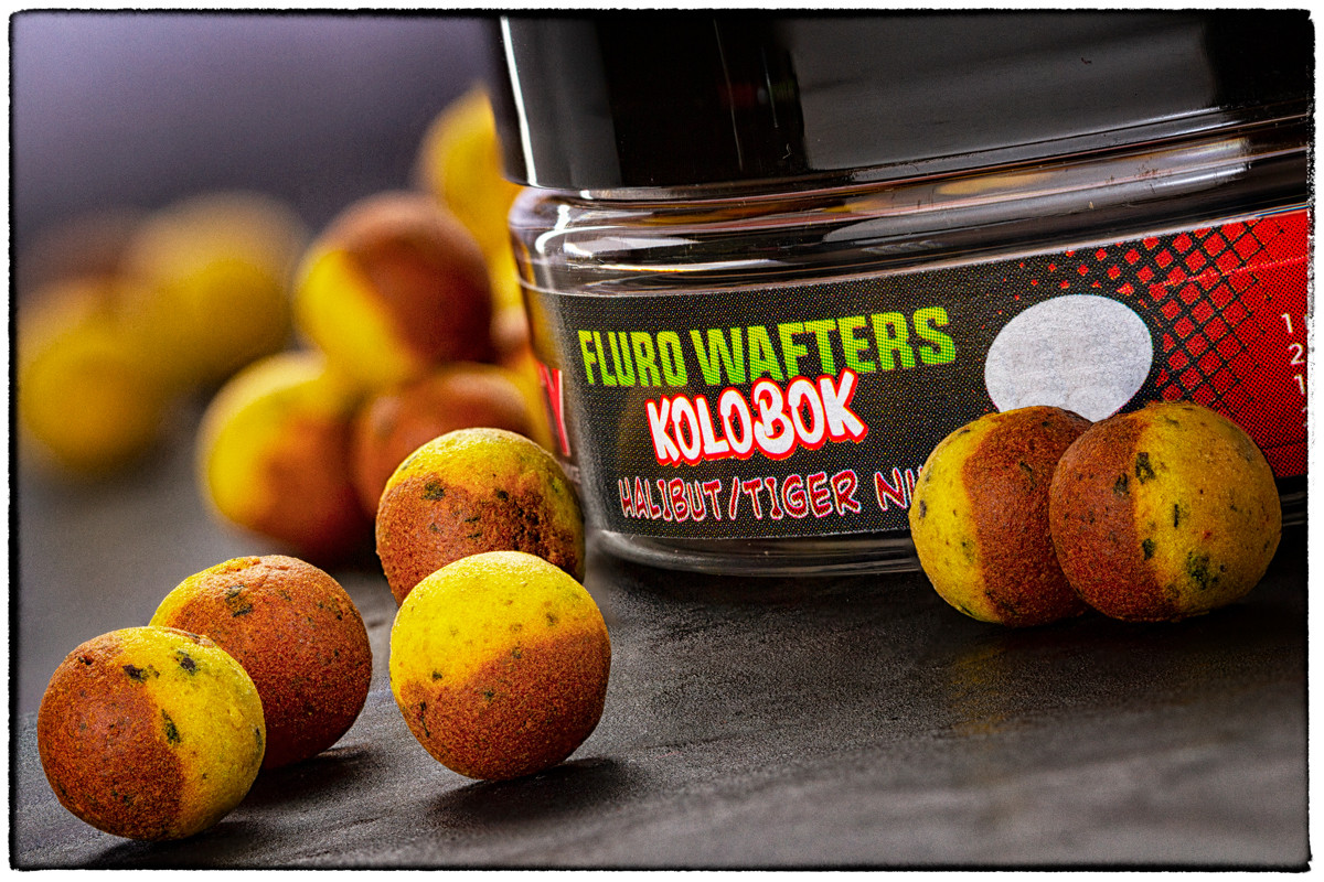 Вафтерс BOUNTY FLURO WAFTERS KOLOBOK HALIBUT / TIGER NUT 8 мм