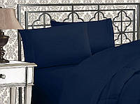 Twin/Twin XL Navy Blue Elegant Comfort® 1500 Thread Count Комплекты постельного белья из 4 предметов егип