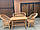Плетені меблі з диваном та великим столом 120*70, фото 5