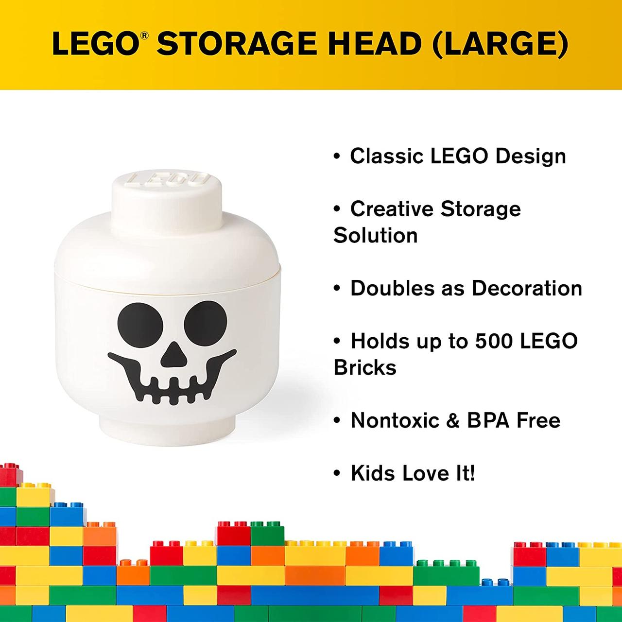 Lego skeleton hotsell storage head large