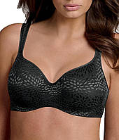 36C Black Jacquard Playtex Women's Love My Curves Оригинальный бюстгальтер балконет на косточках с полным