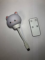 Портативный светодиодный ночник USB в виде кролика с пультом управления