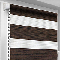 Ролети день ночь Oasis Шоколадный махагон тканевая роллета штора