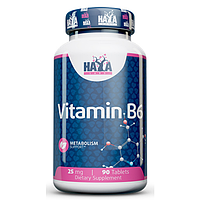 Витамины и минералы Haya Labs Vitamin B6 25 мг 90 таб