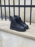 Жіноче взуття Fendi sneakers black. Кросси стильні жіночі Фенді., фото 6