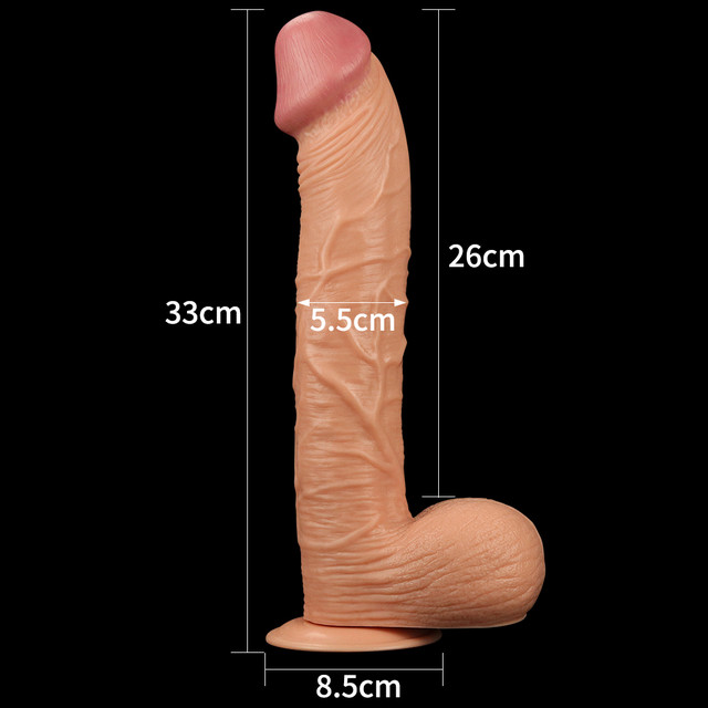 Фалоімітатор 26 см реалістичний з присоскою фістинг Legendary King Sized Realistic Dildo