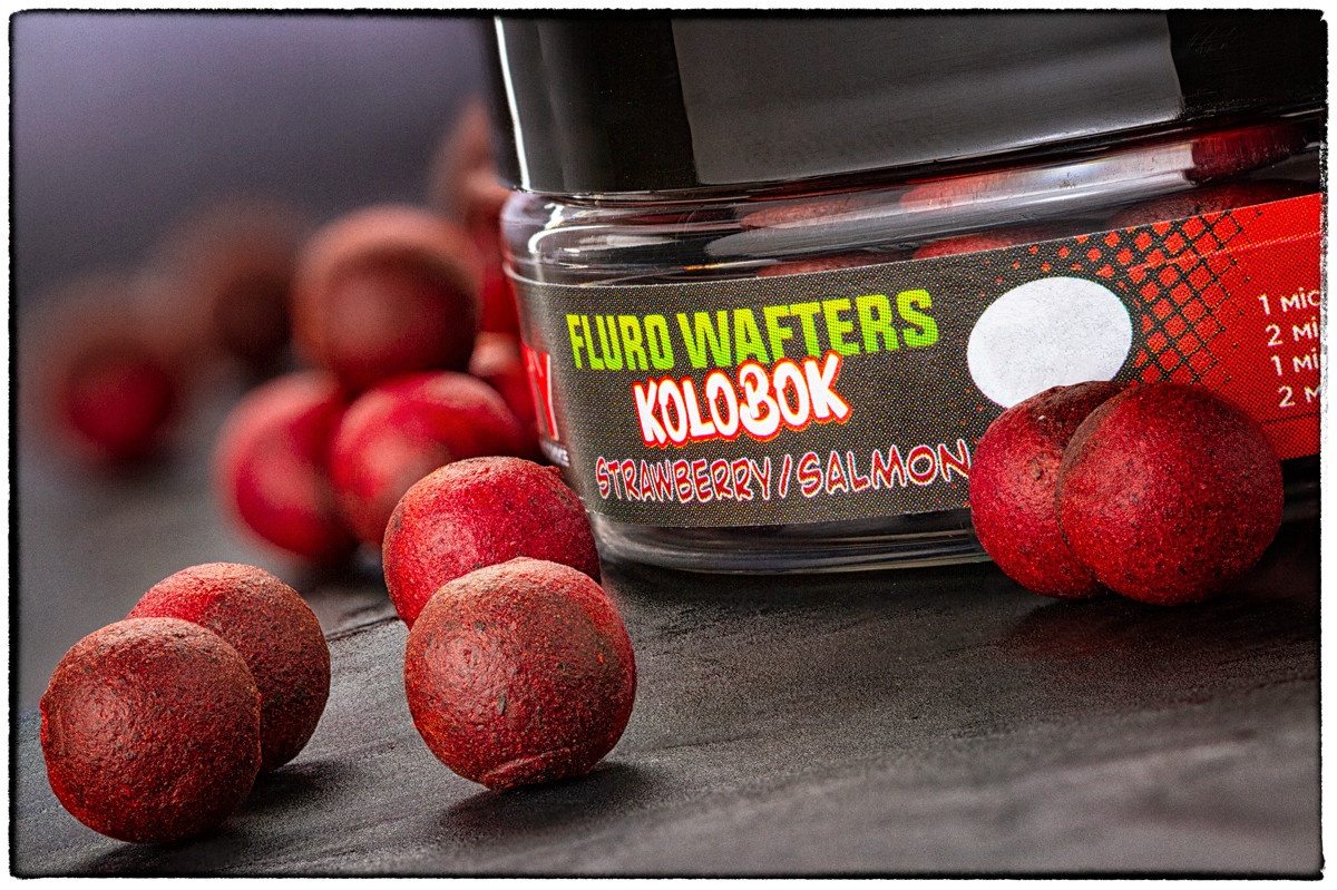 Вафтерс BOUNTY FLURO WAFTERS KOLOBOK STRAWBERRY / SALMON 10 мм