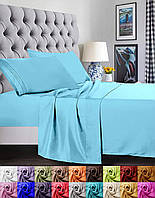 Twin/Twin XL Aqua Elegant Comfort 1500 Thread Count Роскошное египетское качество Супер мягкое, без морщи