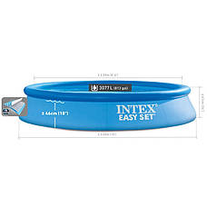 Надувний басейн Intex 28118 (305x61 см) (Картріджний фільтр-насос 1 250 л/год), фото 5