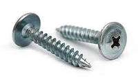 Саморіз по металу з прес-шайбою РН 2 (білий цинк) 4,2*25, уп.1000 шт.