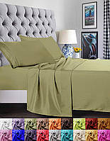 Twin/Twin XL Green Elegant Comfort 1500 Thread Count Роскошное египетское качество Супер мягкое, без морщ