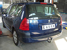 Фаркоп Peugeot 307 SW 2002-2008 (Пежо 307 універсал) без підрізу бампера, фото 2