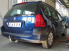 Фаркоп Peugeot 307 SW 2002-2008 (Пежо 307 універсал) без підрізу бампера
