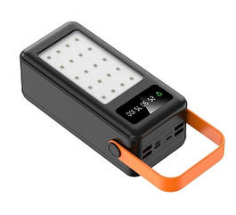 Портативний зарядний пристрій Bilintong 60000mAh Power Bank + Led ліхтарик Чорний