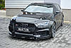 Сплиттер Audi RS3 8V Sportback (17-20) тюнинг обвес губа юбка элерон (Racing V1), фото 2