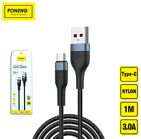 Зарядний кабель Spiral FONENG Type-C 1метр