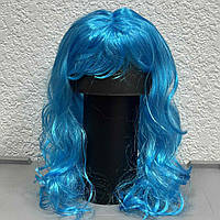 Перука хвилясте волосся, блакитне, Парик волнистые волосы