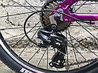 Легкий гірський велосипед для дівчаток Mary 24" рама 13" обладнання SHIMANO Toyrney дискові гальма, фото 8