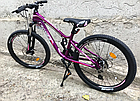 Легкий гірський велосипед для дівчаток Mary 24" рама 13" обладнання SHIMANO Toyrney дискові гальма, фото 4