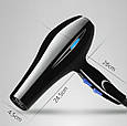 Фен для волосся 1200 Вт чорний HAIRDRYER, фото 2