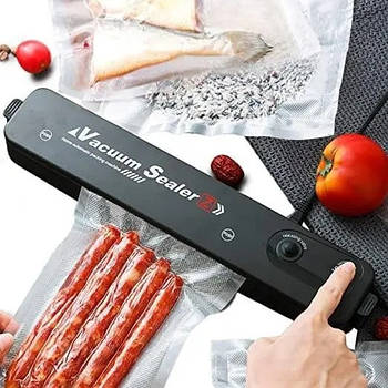 Вакуумний пакувальник Vacuum Sealer ZKFK-01 90W Вакуумне паковання обладнання Вакууматор ручної продуктів